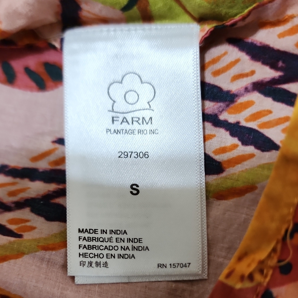 FARM Rio Colorful Leaf Print Blouse - Picture 4 of 4